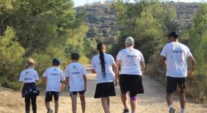 משפחה רצה יחד במרתון התנ"ך צילום: דוברות בנימין התיישבות