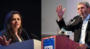 הרב רפי פרץ ואיילת שקד צילום: יהודה חיים, פלאש 90 חדשות