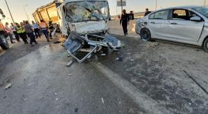 התאונה סמוך לצומת שוקת צילום: תיעוד מבצעי מד"א חדשות