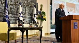 הנשיא בהשקת 'בראשית 2' צילום: חיים צח, לע"מ כסף