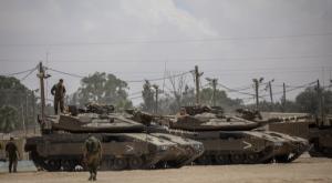 טנקים בגבול רצועת עזה. ארכיון צילום: יונתן זינדל/פלאש 90 ביטחון