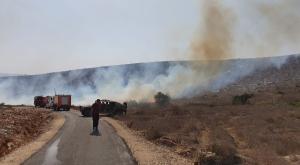 השרפה בבית חגי צילום: דוברות הר חברון חדשות