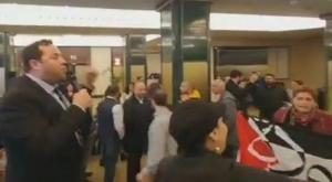 דגן נגד המפגינים צילום: יחידת קשרי החוץ של המועצה האזורית שומרון התיישבות