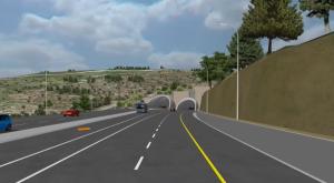 הדמיית הכפלת כביש המנהרות צילום: חברת 'מוריה' התיישבות
