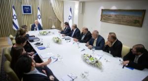 חברי הרשימה המשותפת אצל הנשיא צילום: יונתן זינדל, פלאש 90 פוליטי
