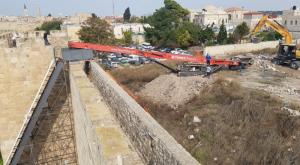 העבודות במתחם צילום: הותר לשימוש התיישבות