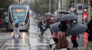 גשם בירושלים, ארכיון צילום: יונתן זינדל, פלאש 90 חדשות