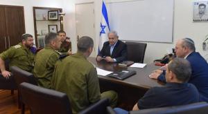 נתניהו עם ראשי מערכת הביטחון, אמש צילום: קובי גדעון, לע"מ ביטחון