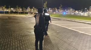 חבלני המשטרה בשדרות, הערב צילום: דוברות המשטרה ביטחון