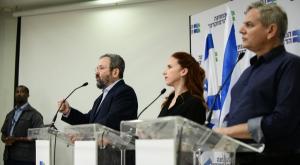 ראשי המחנה הדמוקרטי צילום: תומר נויברג, פלאש 90 פוליטי