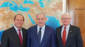 ברקת עם נתניהו ועם פרופ' מייקל פורטר צילום: יח"צ התיישבות