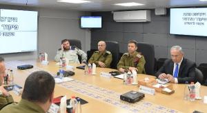 נתניהו בהערכת מצב בפיקוד הדרום צילום: עמוס בן גרשום, לע"מ ביטחון