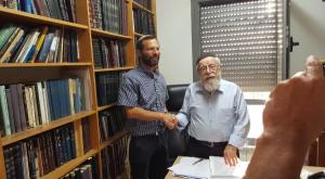 ישראל גנץ והרב ליאור צילום: יח"צ חדשות