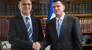 המנצחים הגדולים. אדלשטיין וסער צילום: מרים אלסטר, פלאש 90 חדשות