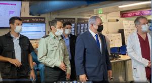 נתניהו בביקור ברמב"ם צילום: דוברות רמב"ם פוליטי