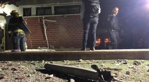 הרקטה שנפלה במקווה בקריית גת צילום: דוברות המשטרה ביטחון