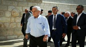 נשיא צילה סבסטיאן פיניירה בביקורו בישראל צילום: Wisam Hashlamoun/Flash90 חדשות