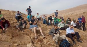 תלמידי ישיבת ההסדר שדמות נריה במירוץ הלפיד צילום:  שמעון לובא חדשות