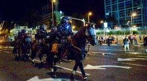 ההפגנות בת"א אתמול צילום: Adam Shuldman/Flash90 חדשות