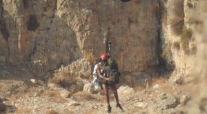 הפצוע מפונה מואדי קלט צילום: יחל"צ מגילות מבזקים