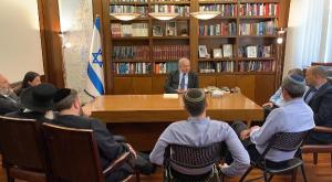 פגישת רה"מ עם ראשי סיעות הימין צילום: דוברות הליכוד חדשות