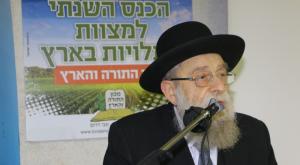 הרב שטרן. בחינה מחודשת של מצוות התלויות בארץ צילום: לייב  גיבינג  שידורים חיים והפקות חדשות