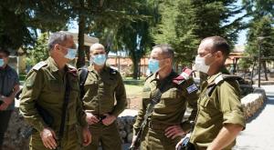 הרמטכ"ל אביב כוכבי בביקור בצפון צילום: דובר צה"ל ביטחון