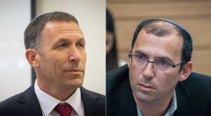 קרב מקורות. רוטמן וכהנא צילום: Yonatan Sindel/Flash90 פוליטי