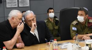 נתניהו וגנץ.  צילום: עמוס בן גרשום חדשות