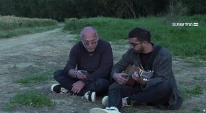 חנן בן ארי ואביו של ליהוא בן בסה ז"ל צילום: צילום מסך מוזיקה