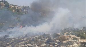 השריפה סמוך לאלפי מנשה צילום: דוברות כבאות והצלה חדשות