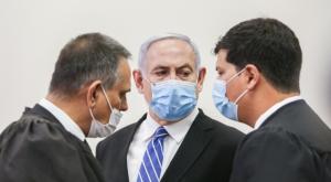 נתניהו עם פרקליטיו, ארכיון צילום: Amit Shabi/POOL פוליטי