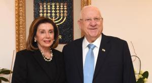 ריבלין ופלוסי בבית הנשיא צילום: מארק ניימן חדשות