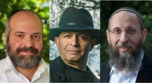 הרב רימון, אלפי וגרובייס צילום: יהושוע הלוי, ברוך גרינברג, דיני גרובייס,  ברנז'ה