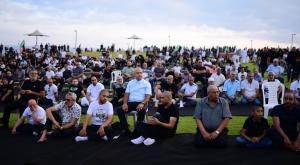 תפילת מוסלמים בתל אביב, עיד אל-אדחא 2022 |  צילום: Tomer Neuberg/Flash90 חדשות