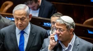 השר בן גביר וראש הממשלה נתניהו |  צילום: Yonatan Sindel/Flash90 חדשות
