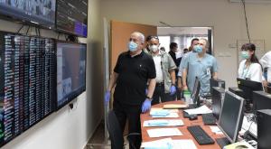 נתניהו ואדלשטיין בסורוקה, היום צילום: קובי גדעון/לע"מ חדשות