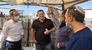 ח"כ יוסי טייב בשומרון צילום: רועי חדי התיישבות