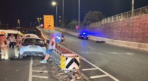 התאונה בכביש 1 סמוך למחלף קיבוץ גלויות |  צילום: תיעוד מבצעי מד"א חדשות