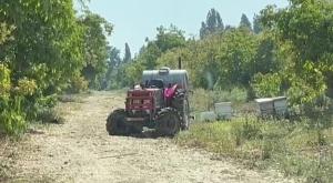 הטרקטור בו נהג האיש צילום: דוברות מד"א חדשות