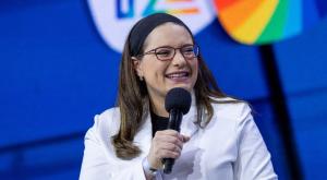 סיון רהב מאיר, ניצלה את הפסקת הפרסומות צילום: Yonatan Sindel/Flash90 ברנז'ה