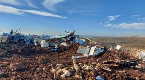 תוצאות ההרס צילום: ללא התיישבות