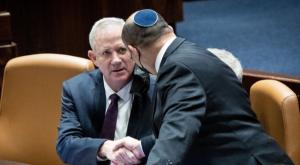 גנץ ובנט צילום: Yonatan Sindel/Flash90 פוליטי