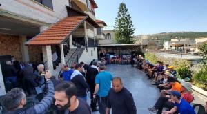 תלמידי התיכון מאפרת בניחום האבלים בצפון צילום: באדיבות המצלם התיישבות