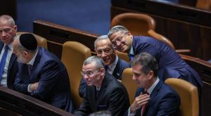 נתניהו ובן גביר מרוצים צילום: Yonatan Sindel/Flash90 ברנז'ה
