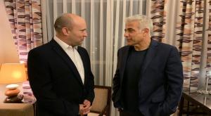 לפיד ובנט. צילום: ללא דעות