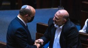 בנט ועבאס צילום: Olivier Fitoussi/Flash90 פוליטי