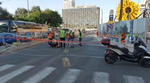 הבולען בתל אביב צילום: דוברות המשטרה מבזקים
