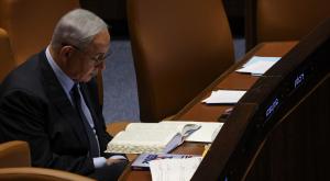 נתניהו במהלך הדיון המיוחד |  צילום: נועם מושקוביץ, דוברות הכנסת חדשות