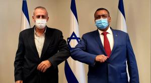 ראש העיר משה ליאון והפרויקטור פרופ' אש צילום: דוברות עיריית ירושלים חדשות